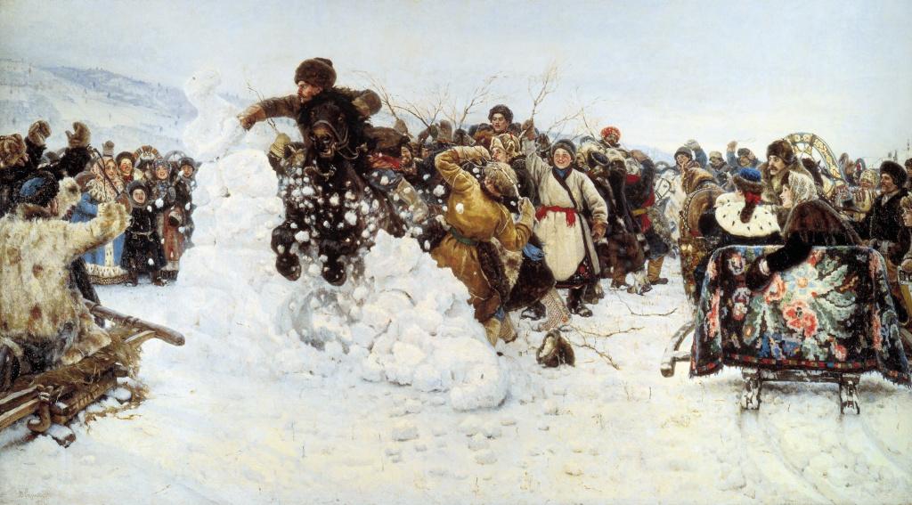 Зимние забавы Славян